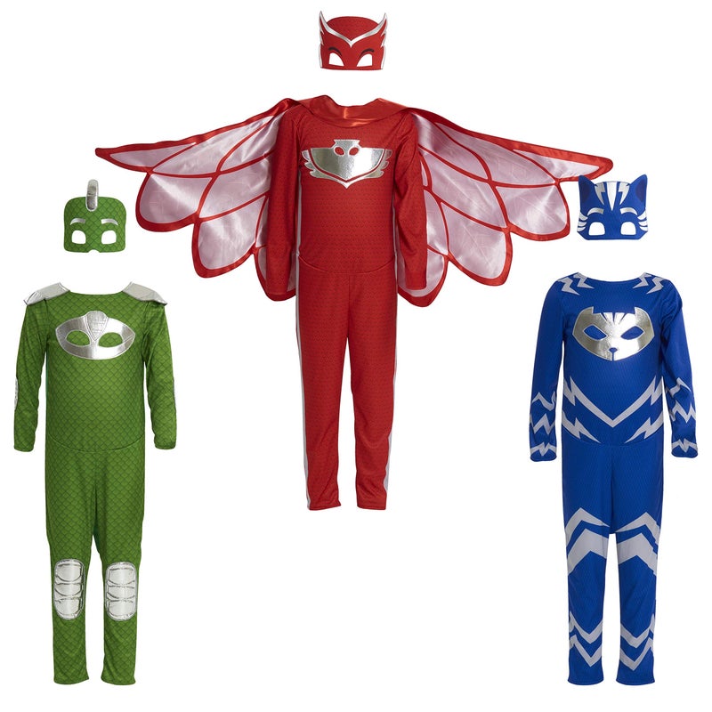 PJMASKS طقم تنكر جيكو من PJ Masks مع قناع ناعم، مقاس 4-6X، أزياء لعب الأطفال، أخضر، ألعاب للأطفال من عمر 3 سنوات فما فوق من Just Play - Image 5